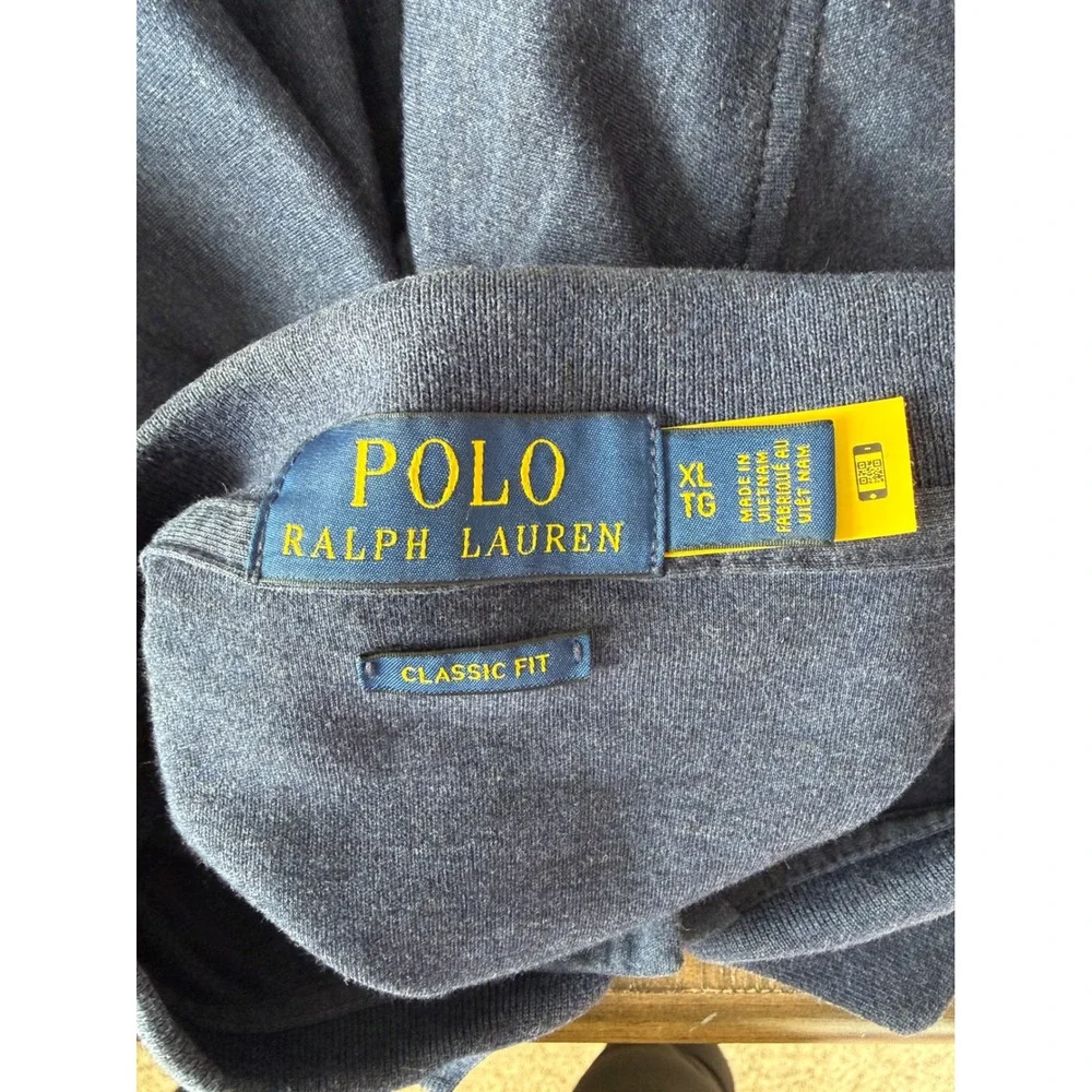 Polo Ralph‎ Lauren Polo Shirt Mens XL Navy Blue Classic Fit Multi-Colored Pony
